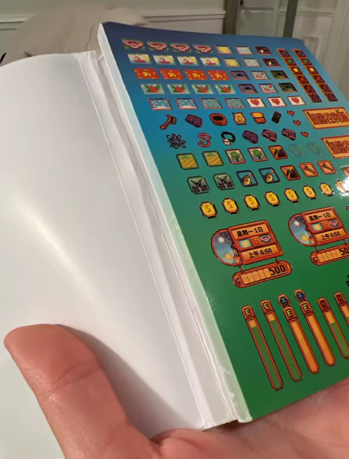 Stardew Valley Pixel Style Die Cut Sticker Book