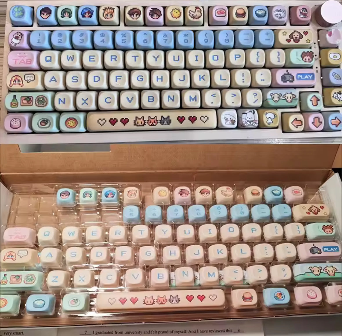 130 Keys Stardew Valley Pixel Pbt Dye-Sublimated (only keycap)