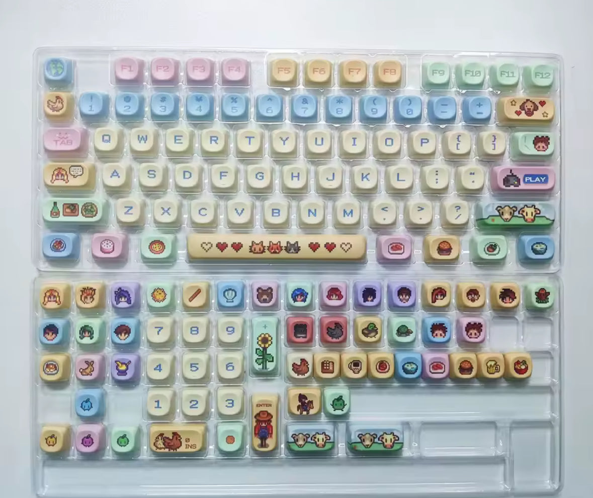 130 Keys Stardew Valley Pixel Pbt Dye-Sublimated (only keycap)