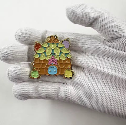 Cosy Farming Sim Stardew Valley Junimo Hut Harvest Crops Enamel Pin