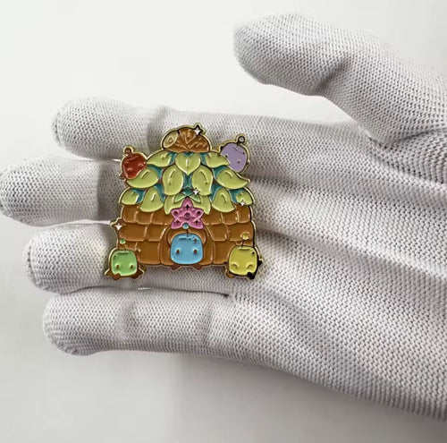 Cosy Farming Sim Stardew Valley Junimo Hut Harvest Crops Enamel Pin