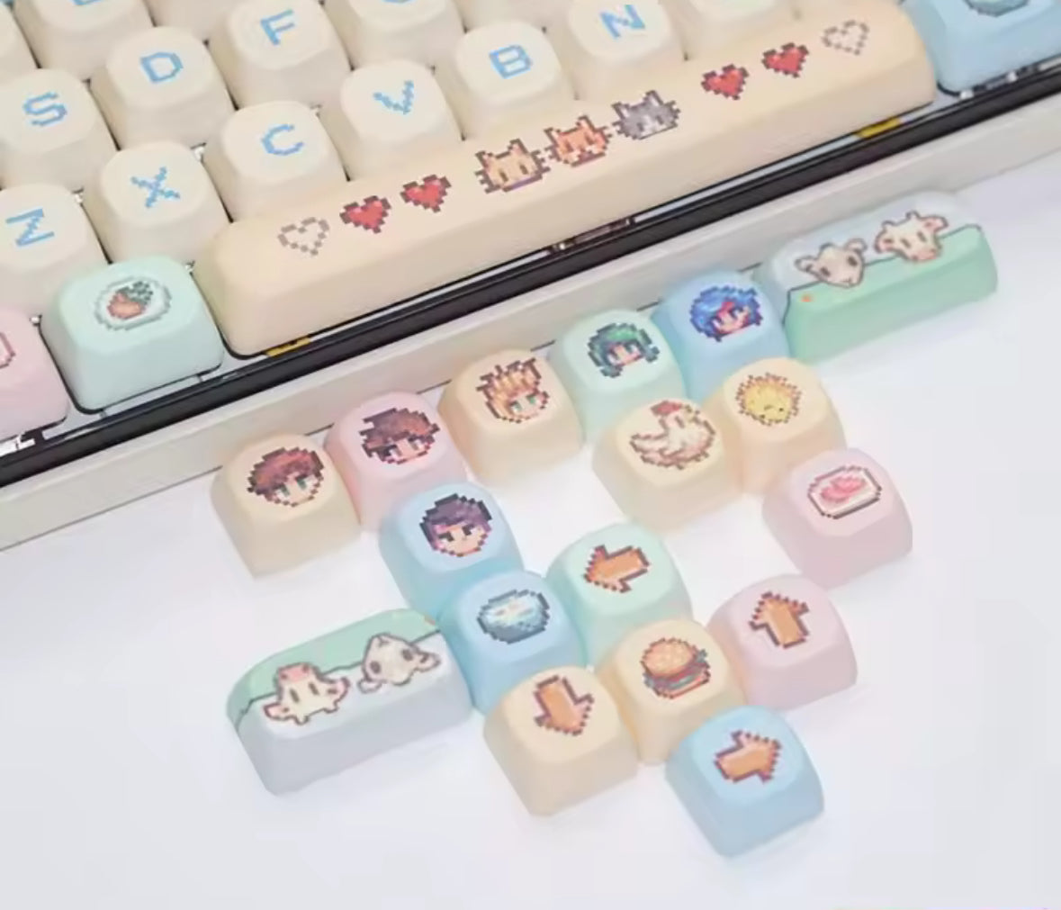 130 Keys Stardew Valley Pixel Pbt Dye-Sublimated (only keycap)