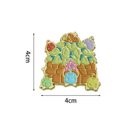 Cosy Farming Sim Stardew Valley Junimo Hut Harvest Crops Enamel Pin