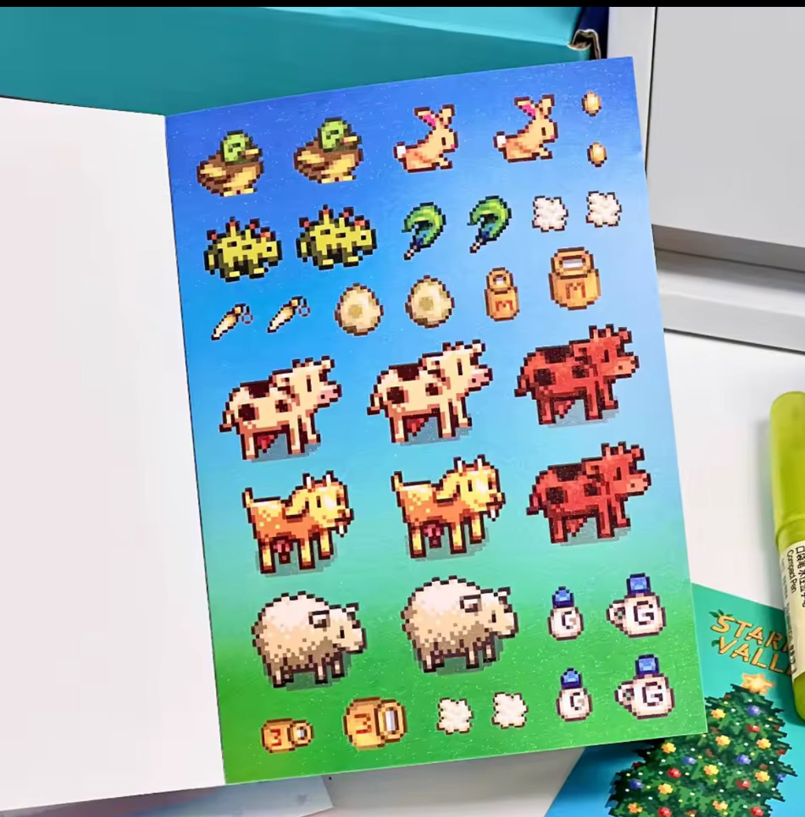 Stardew Valley Pixel Style Die Cut Sticker Book