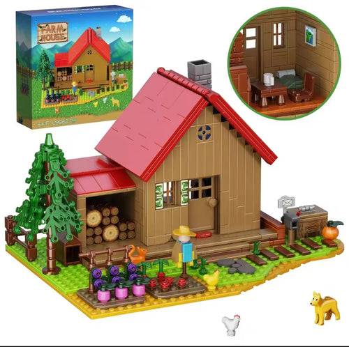 Stardewed Valley Farm Model Animals Trees Plants Building Block Set