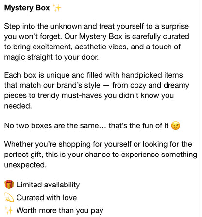 Mystery Box ✨