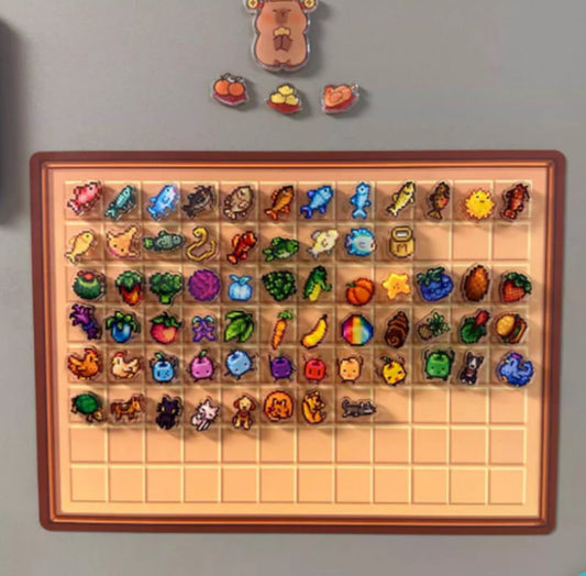 Stardew Valley Mini Acrylic Fridge Magnets - Switch & Steam Collectible Set with Code