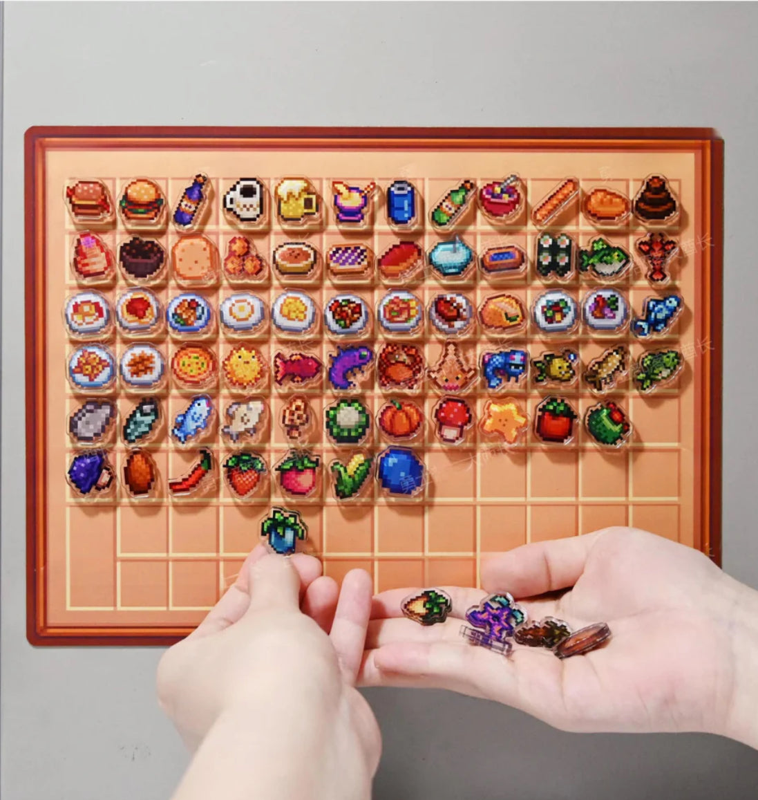 Stardew Valley Mini Acrylic Fridge Magnets - Switch & Steam Collectible Set with Code