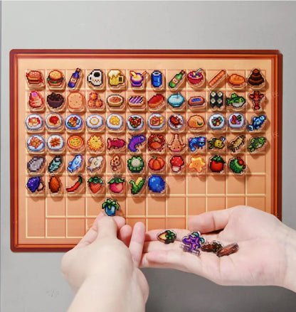 Stardew Valley Mini Acrylic Fridge Magnets - Switch & Steam Collectible Set with Code