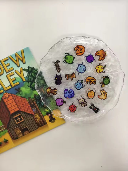 Stardew Valley Mini Acrylic Fridge Magnets - Switch & Steam Collectible Set with Code